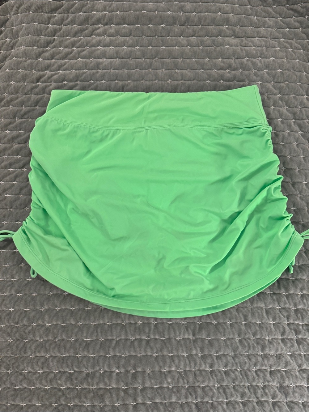 KIAVA Key Lime Green Ruched Swim Skirt